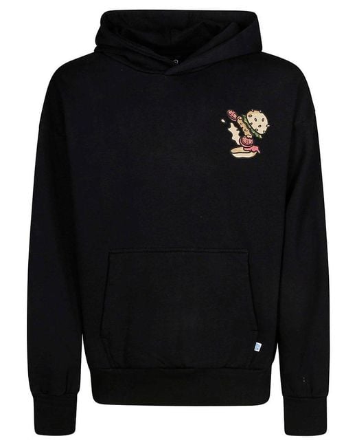 INBETWEENERS Blue Graphic Hoodie Sweater for men