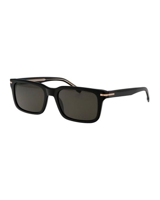 Boss Black Rectangular Frame Sunglasses for men