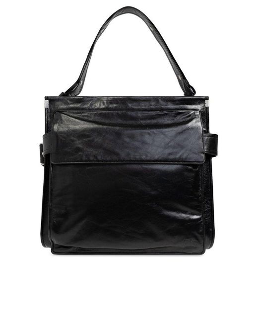 Burberry Black Medium Buckle-detailed Trench Tote Bag for men