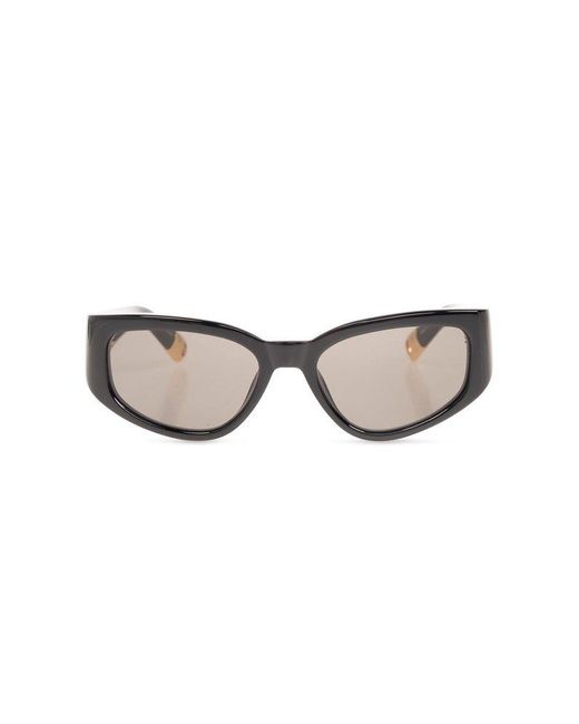 Jacquemus Black Sunglasses With Logo,