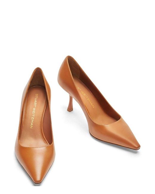 Stuart Weitzman Brown Naomi 75 Pumps