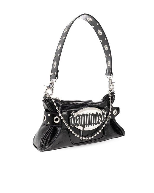 DSquared² Black ‘Gothic’ Shoulder Bag