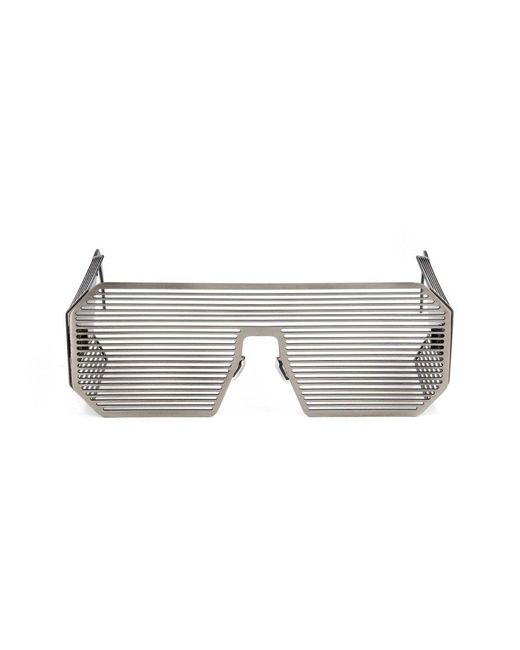 Linda Farrow Black X Boris Bidjan Saberi Shield Frame Sunglasses
