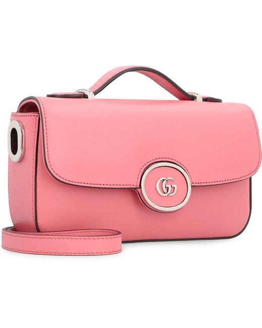 Gucci Pink Double G Logo Mini Shoulder Bag