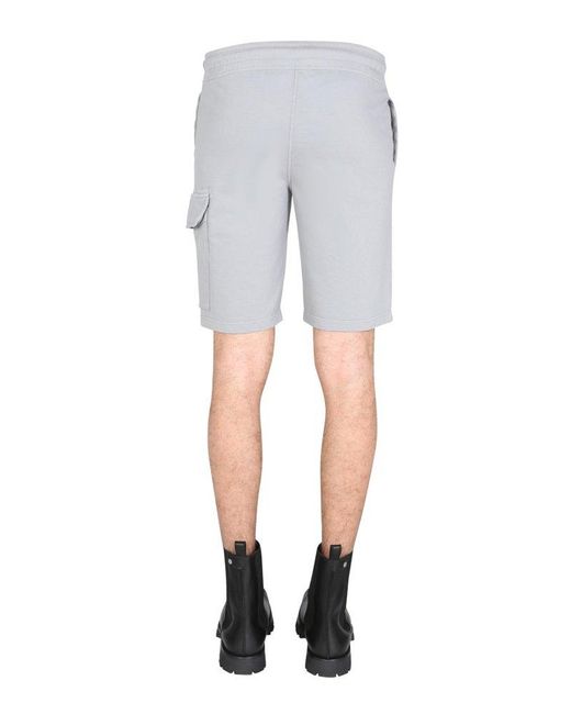 Cotton Logo Patch Drawstring Shorts 