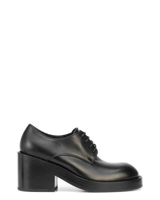 Ann Demeulemeester Black Olivier Lace-up Loafers