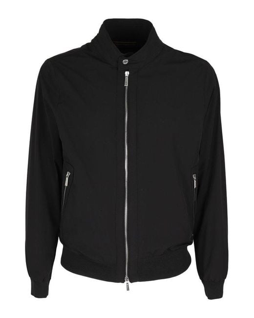 Moorer Black Alberti Knit Jacket for men