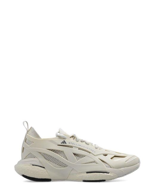 Adidas By Stella McCartney White Solarglide Lace-Up Sneakers