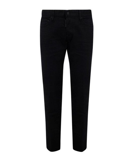 DSquared² Black Slim-fit Denim Jeans for men