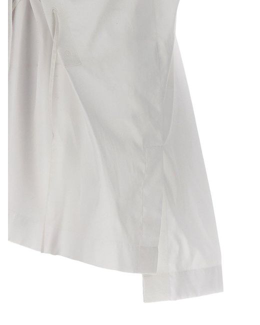 Dries Van Noten White Click Shirt, Blouse