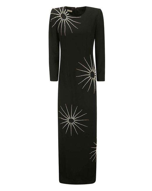 Dries Van Noten Black Embellished Rear Zipped Dress