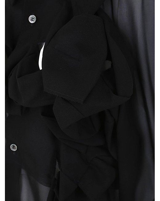 Comme des Garçons Black Ruffled-detail Dress