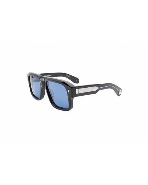 Jacques Marie Mage Blue The Donato Square Frame Sunglasses