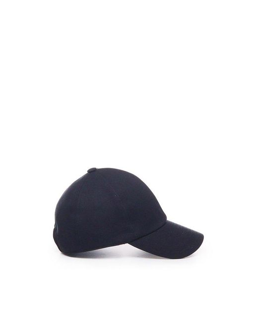 Courreges Blue Embroidered Cap