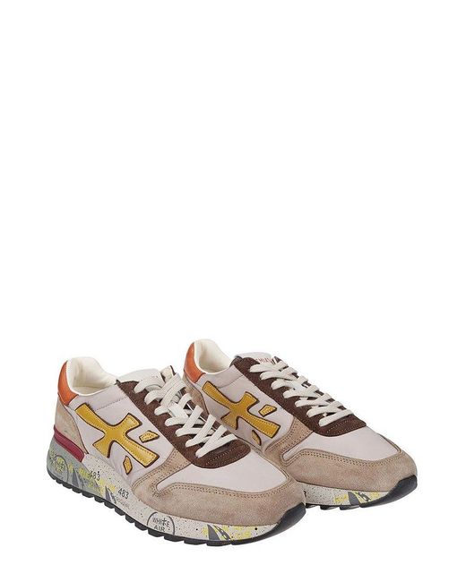 Premiata Natural Mick 6416 Panelled Lace-up Sneakers for men