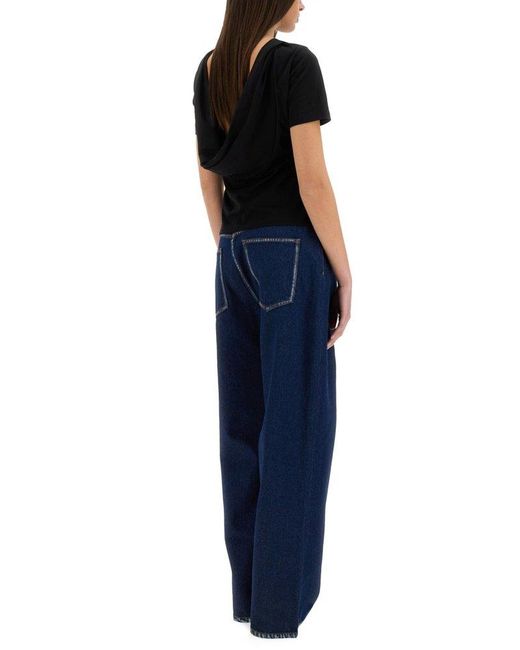 Nina Ricci Blue Relaxed Boyfriend Jeans