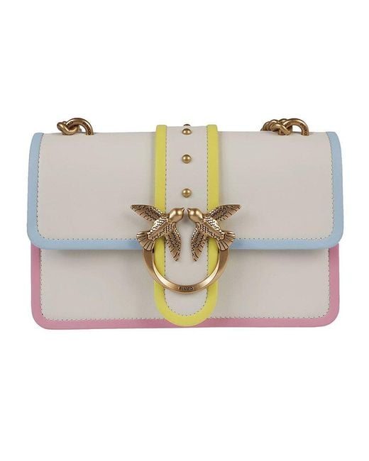 Pinko Multicolor Love One Chain Linked Mini Shoulder Bag