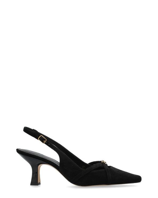 COACH Black Rowyn Slingback Pumps