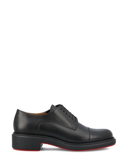 Christian Louboutin Black Urbino Derby Shoes for men