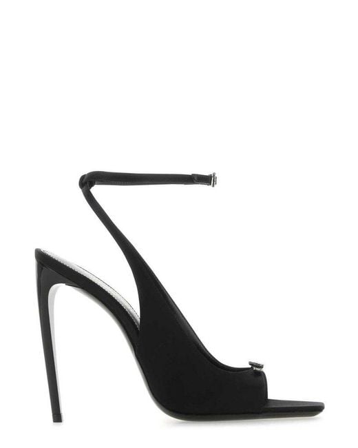 Saint Laurent Cassie 110mm Sandals in Black | Lyst Canada