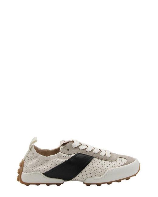 Tod's Gray Round-toe Lace-up Sneakers