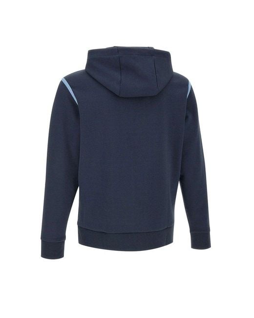 Boss Blue Hooded Zip Jacket for men