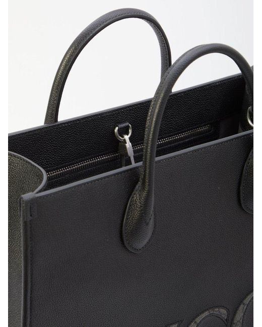 Gucci Black GG Embossed Medium Tote Bag for men