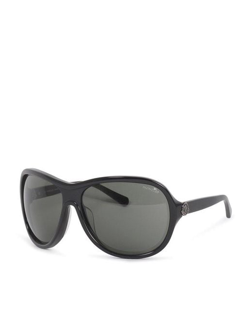 Moncler Gray Butterfly Frame Sunglasses for men