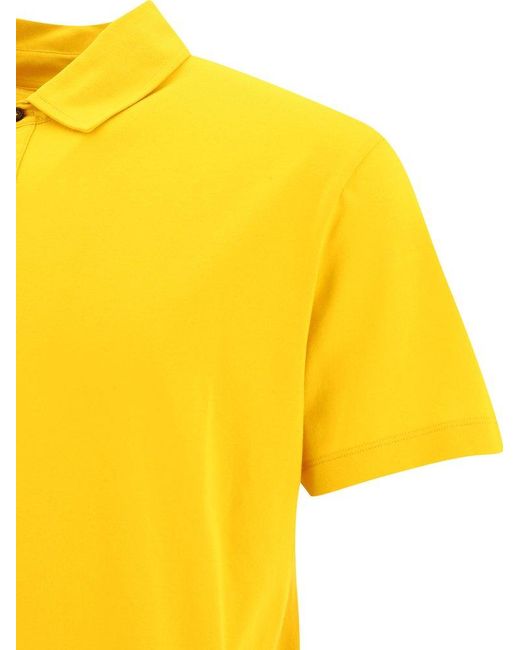 Roberto Collina Yellow Short-sleeve Polo Shirt for men