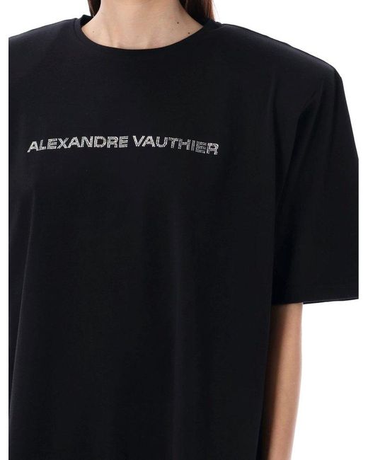 Alexandre Vauthier Black Padded T-Shirt