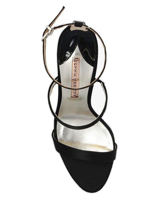 Sophia Webster Black Rosalind Ankle Strap Sandals