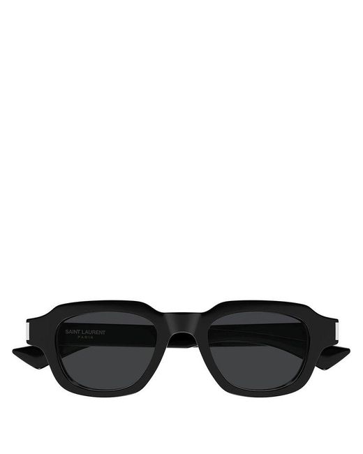 Saint Laurent Black Rectangular Frame Sunglasses for men