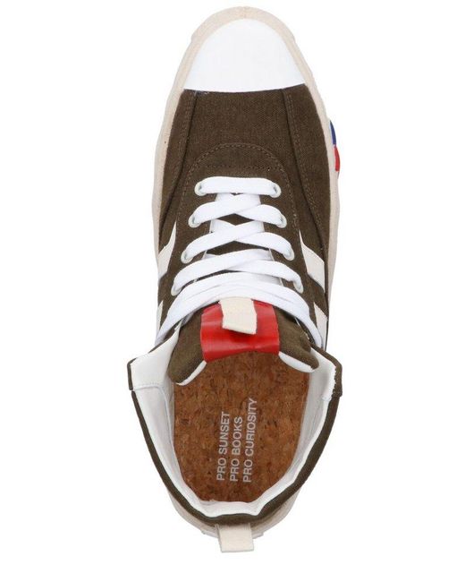 Pro Keds Brown High-Top Lace-Up Sneakers for men