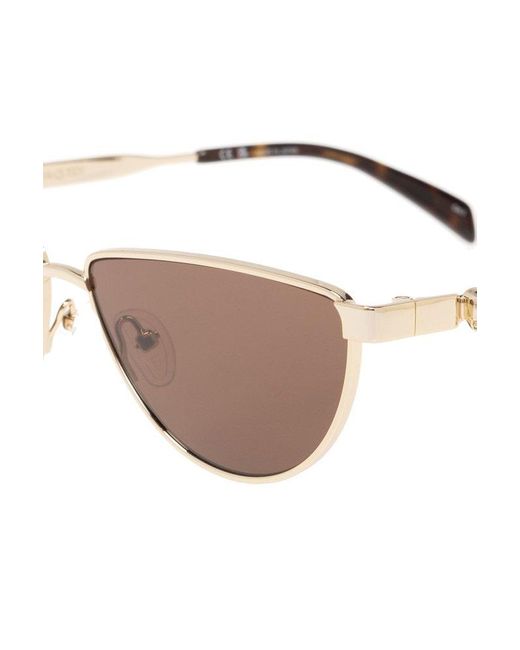 Alexander McQueen Metallic Cat-eye Frame Sunglasses