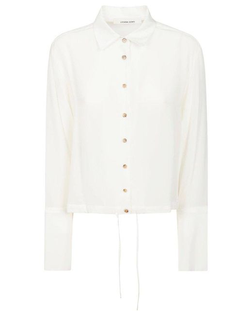Liviana Conti White Button-Up Blouse