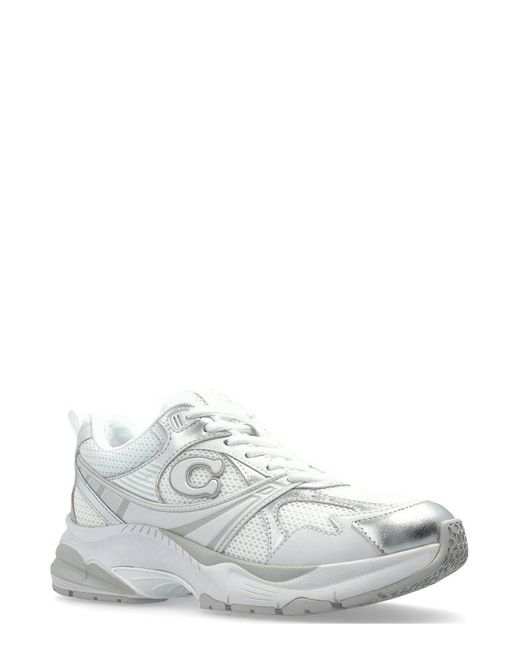COACH White Logo-Appliqué Sneakers
