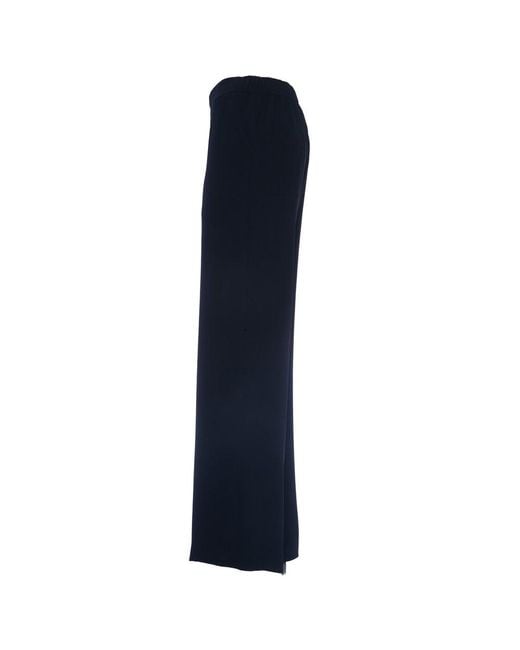 P.A.R.O.S.H. Blue Wide-Leg Trousers