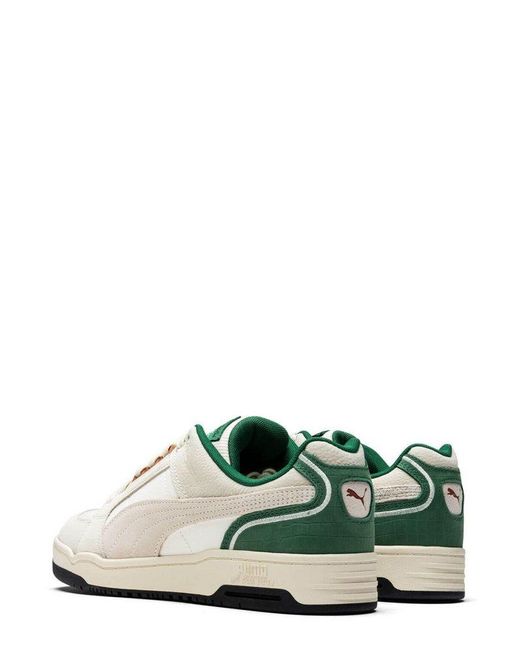 PUMA White Slipstream Lo Fg Low-Top Sneakers for men