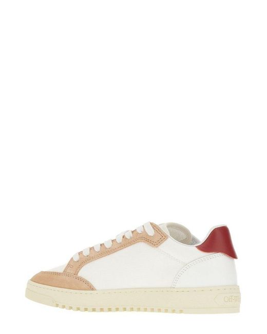 Off-White c/o Virgil Abloh White Round-toe Lace-up Sneakers
