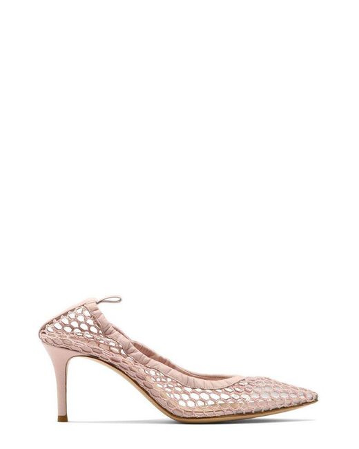 Gianvito Rossi Leather Alisia Pointed Toe Pumps in Pink Lyst UK