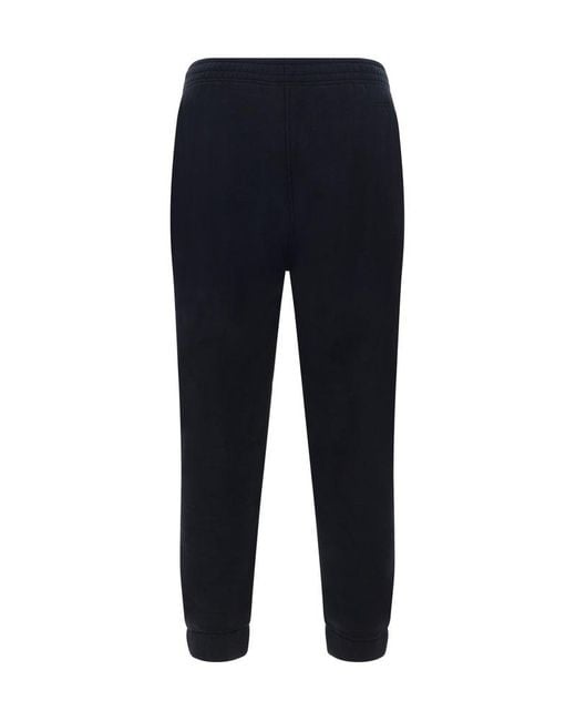 Maison Kitsuné Blue Logo-Printed Tapered Track Pants for men