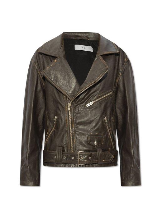 IRO Black 'dylan' Leather Jacket,