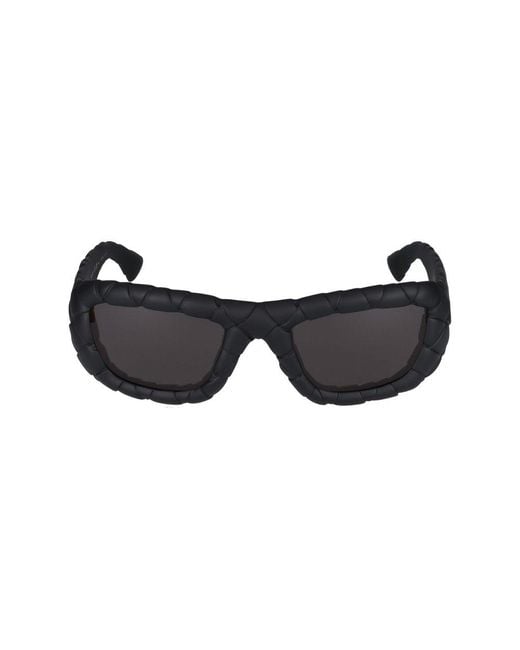 Bottega Veneta Black Panthos Frame Sunglasses