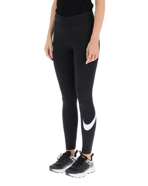 Nike Cotton Swoosh Printed Leggings in 