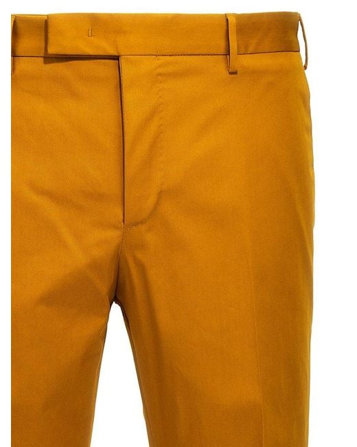 PT Torino Orange Dieci Skinny Fit Pants for men