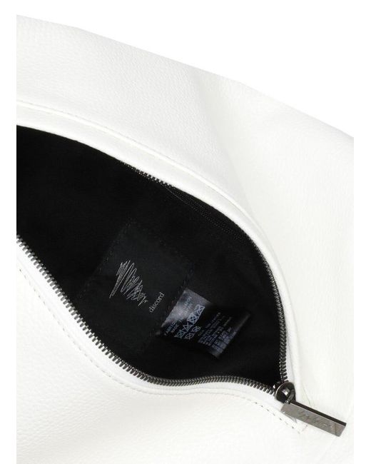 Discord Yohji Yamamoto White Logo Debossed Small Y Crossbody Bag