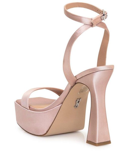 Steve Madden Pink Discord Satin Sandals