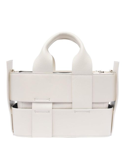 Vic Matié White Bags Structured Tote