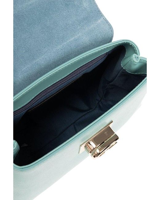 Furla Blue 1927 Twist-lock Mini Tote Bag