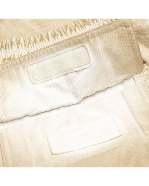 Rick Owens Natural Creatch Drawstring Shorts for men